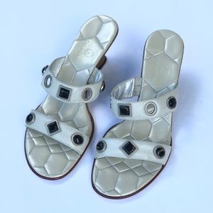 Cole Haan Embellished Wedges Sandals Slides